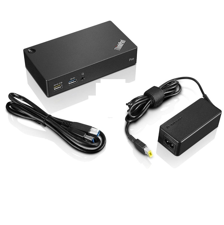 Lenovo Thinkpad USB 3.0 Pro Dock Model DK1522 USB 3.0 Cable AC Adapter