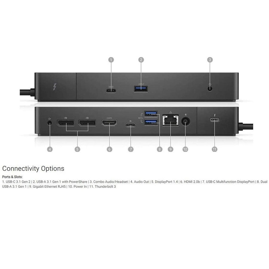 Dell Thunderbolt Dock - WD19TB - 2 - 4K Output - Apple Compatible - Ex Lease