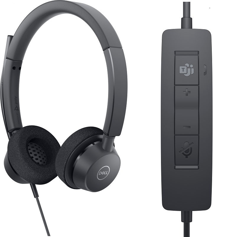 Dell Pro Stereo Headset - WH3022 Sound Guard Technology USB Type