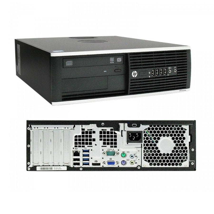 HP Elite 8300 SFF SFF i5 3470 Quad Core Up to 3.6Ghz 4GB 128GB SSD Windows 7 Pro - Parallel Port & Serial Port